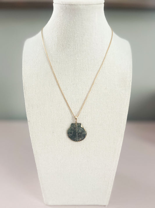 Blue Scallop Chain Call It What You Want Necklace