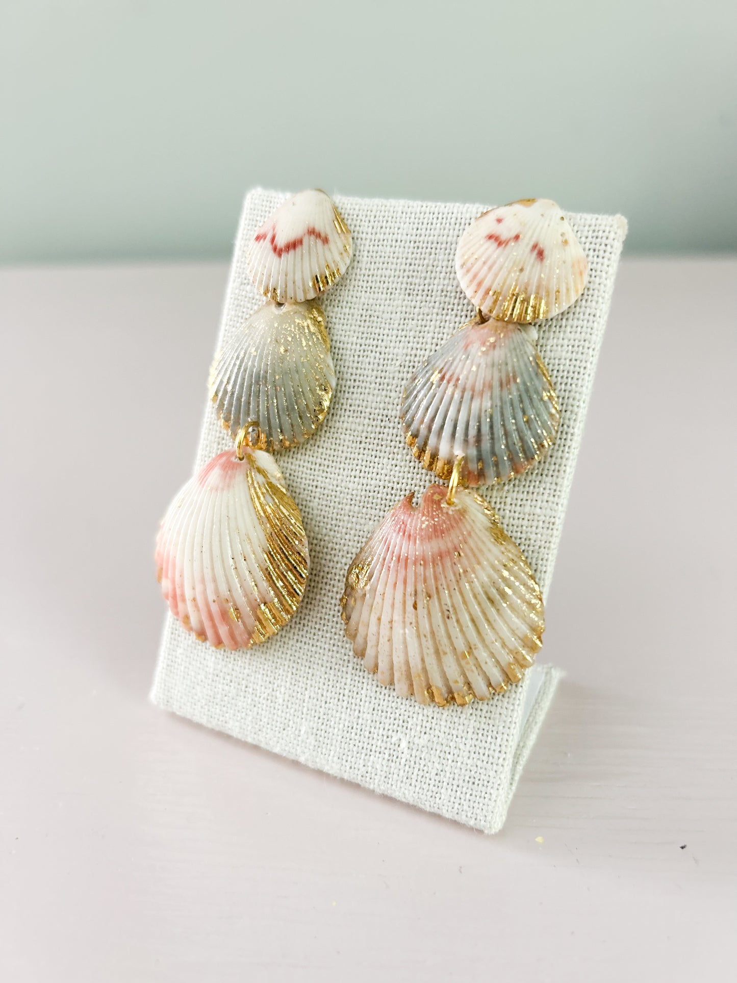 Pink and Grey Medium Gorgeous Earrings