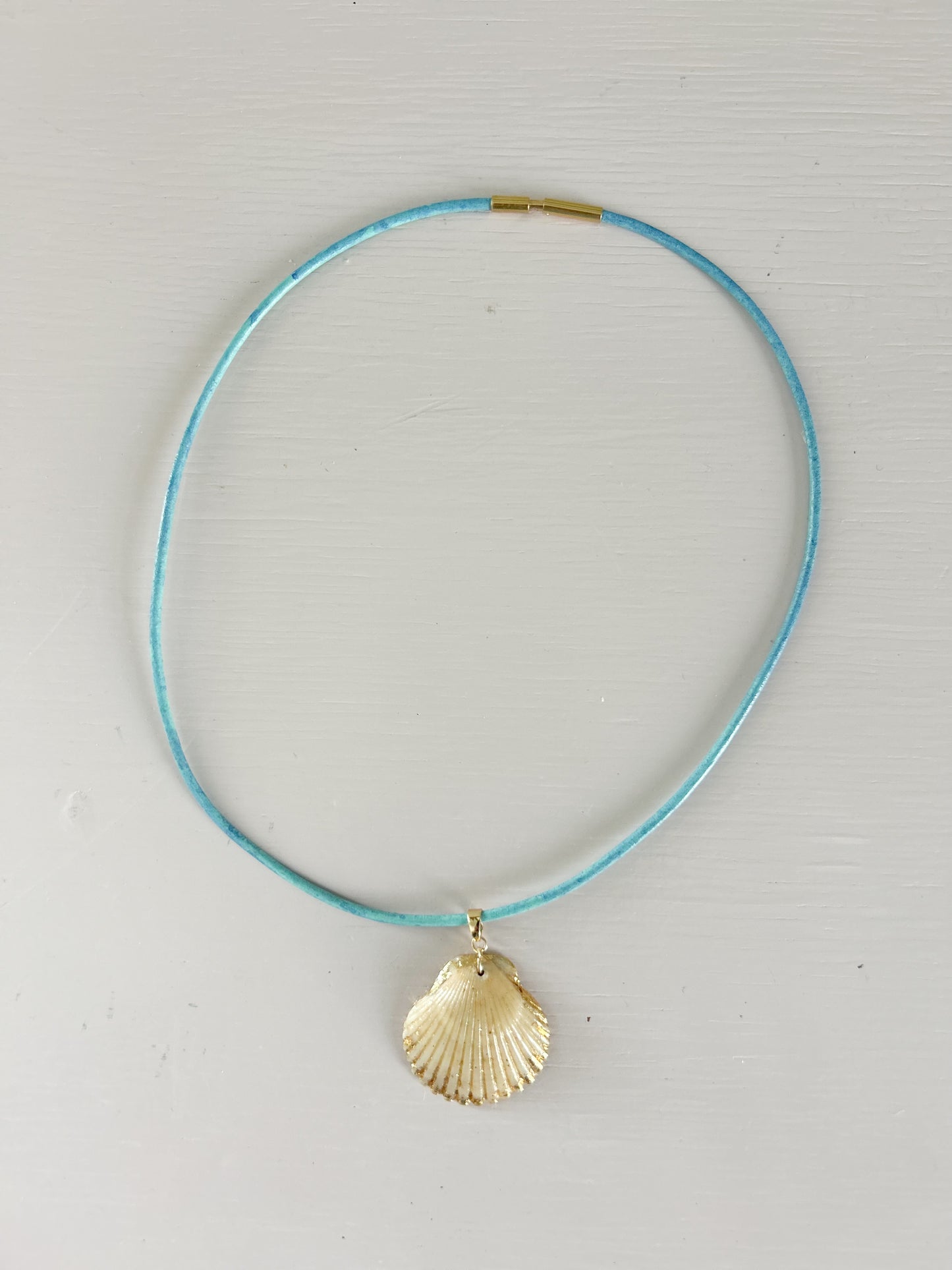 Blue Leather Fate of Ophelia Necklace