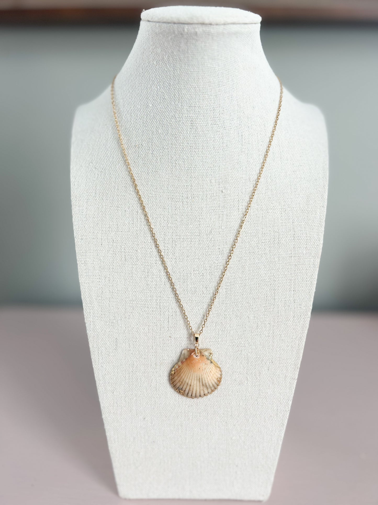 Peach Scallop Call It What You Want Necklace