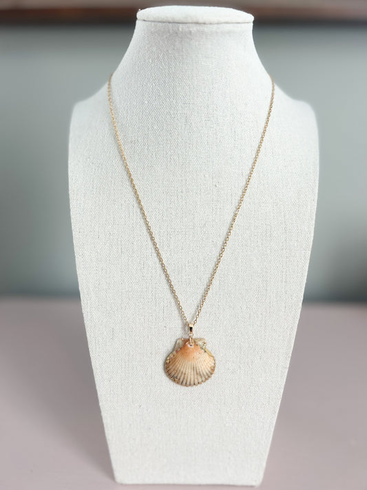 Peach Scallop Call It What You Want Necklace