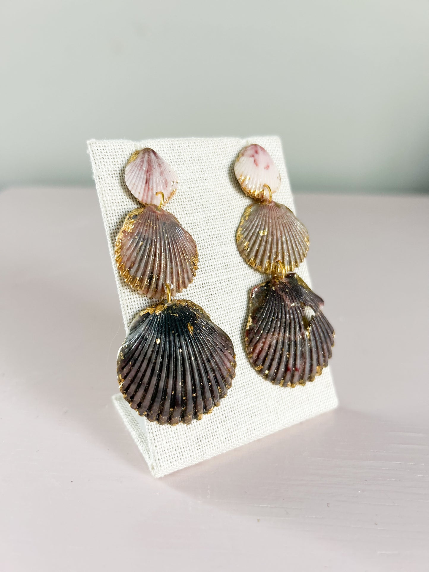 Grey and White Gorgeous Earrings