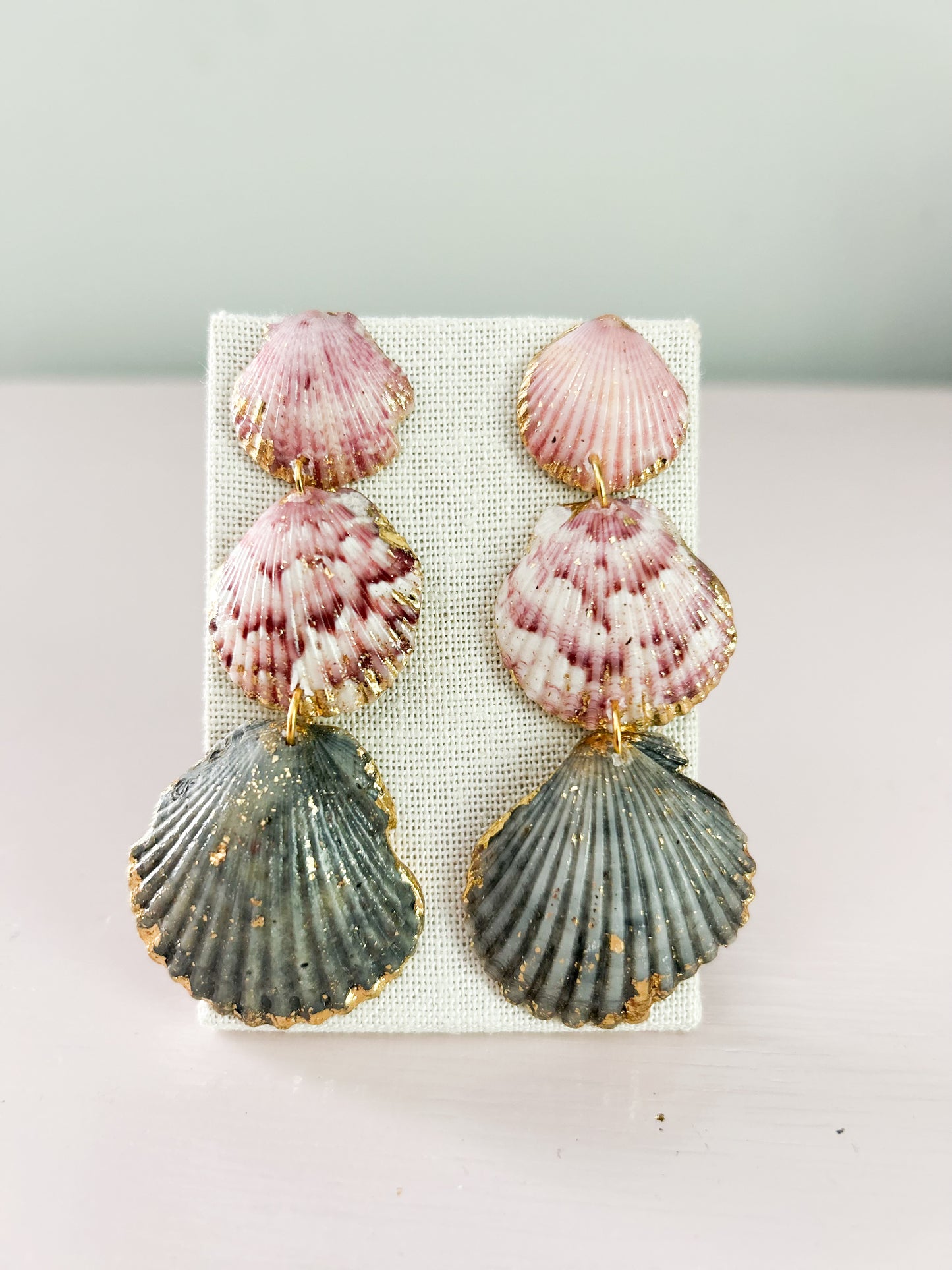 Pink and Blue Gorgeous Earrings