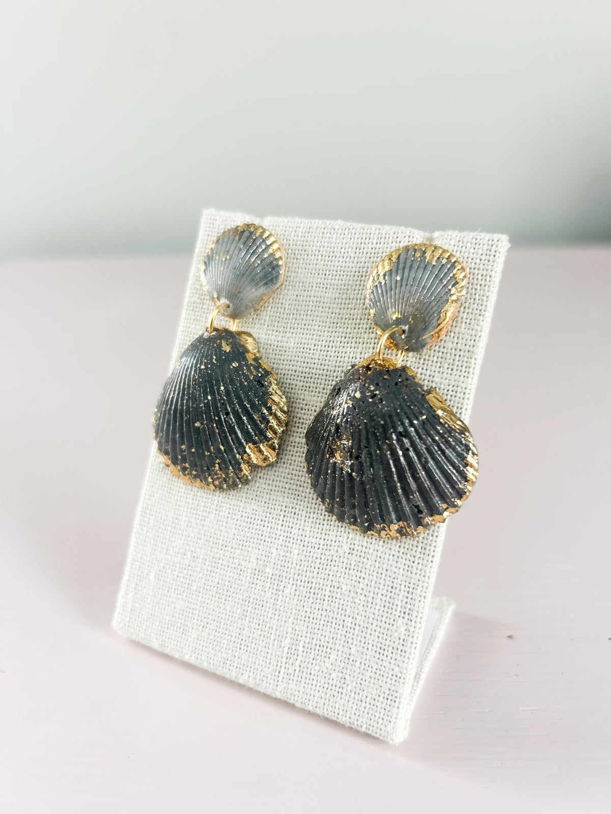 Blue Invisible String Earrings – Sacred Shells