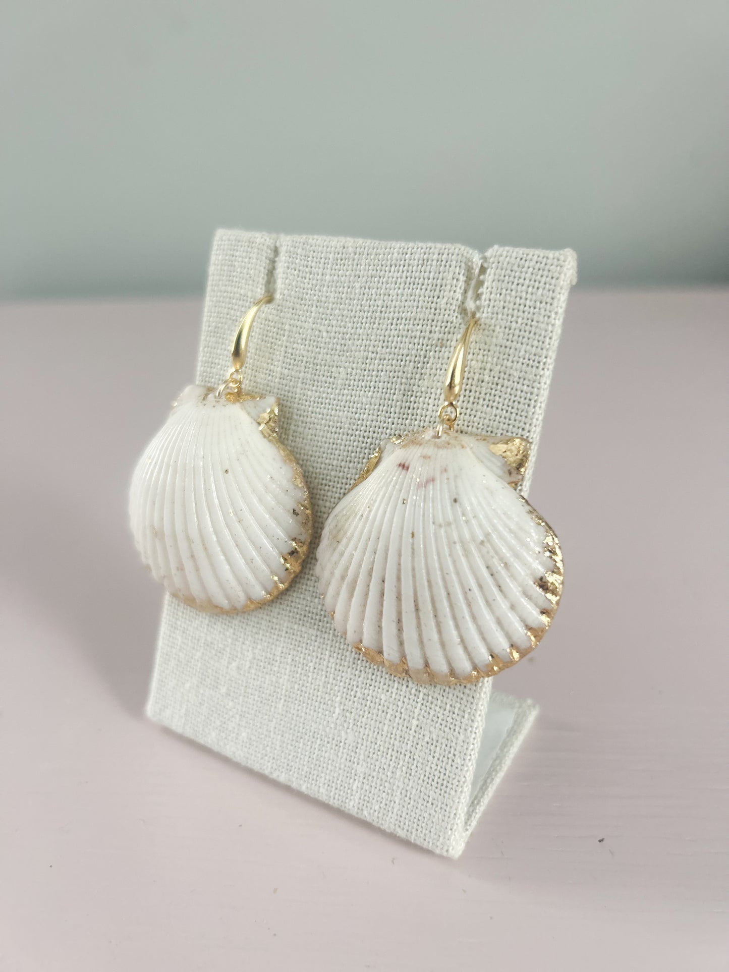 White Miss Americana Hook Earrings