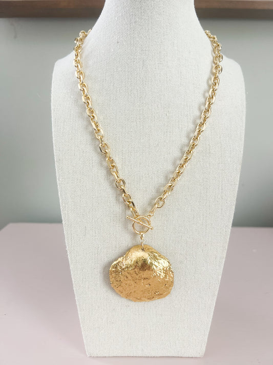 Gold Shell Call It What You Want Necklace