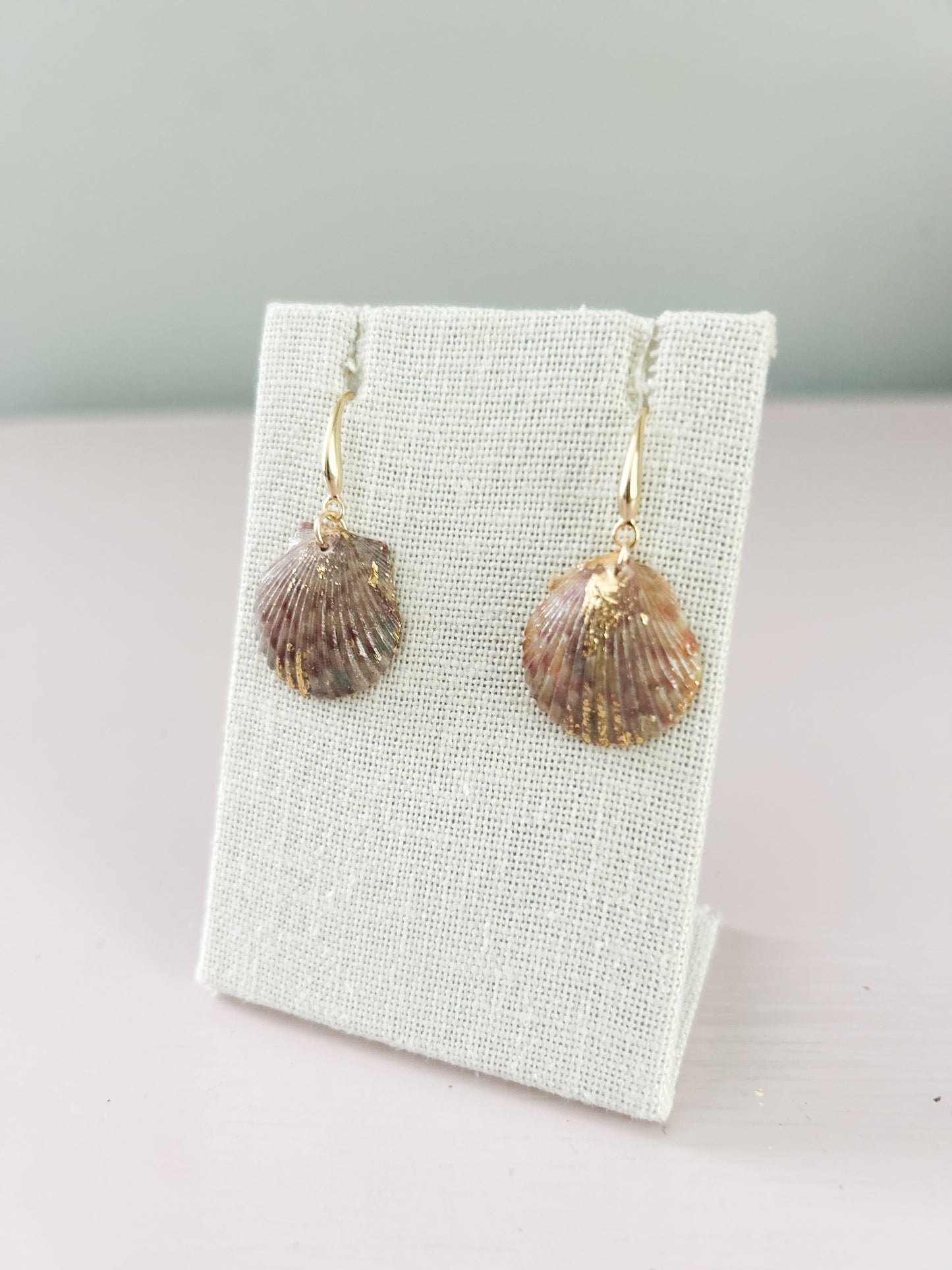 Tan Miss Americana Hook Earrings