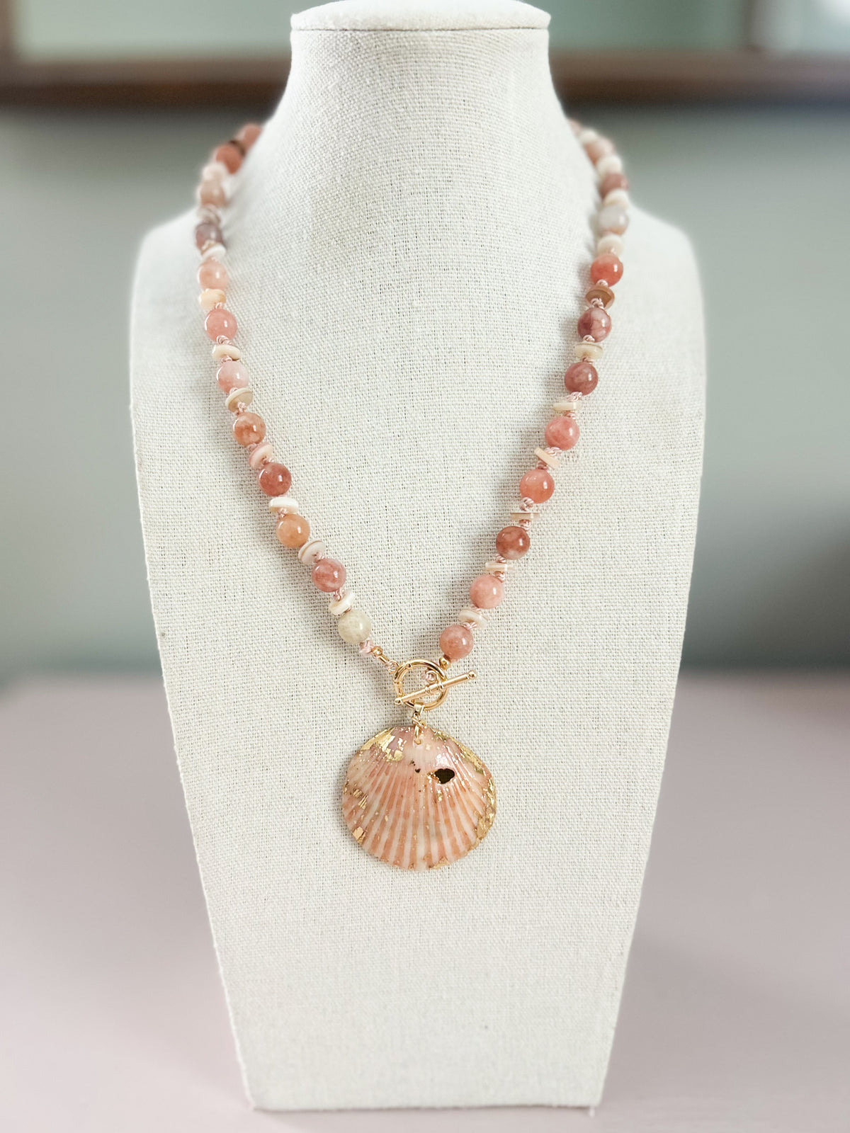 Sandstone Knotted I Knew It I Knew You Necklace