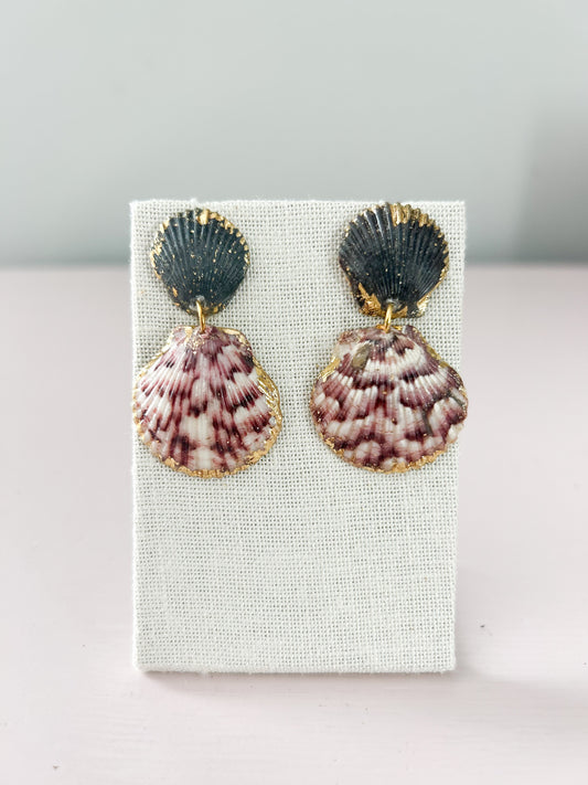 Red and Blue Invisible String Earrings