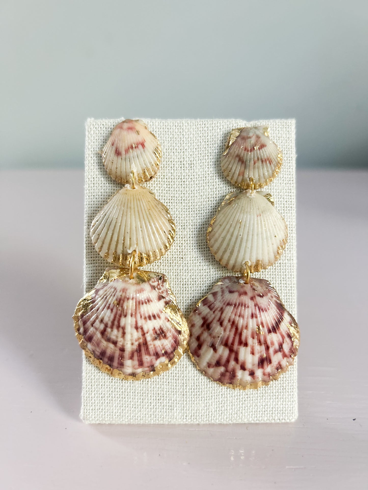 Red and Cream Gorgeous Earrings