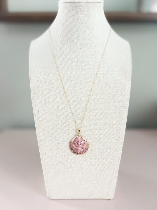 Pink Scallop Shell Call It What You Want Chain