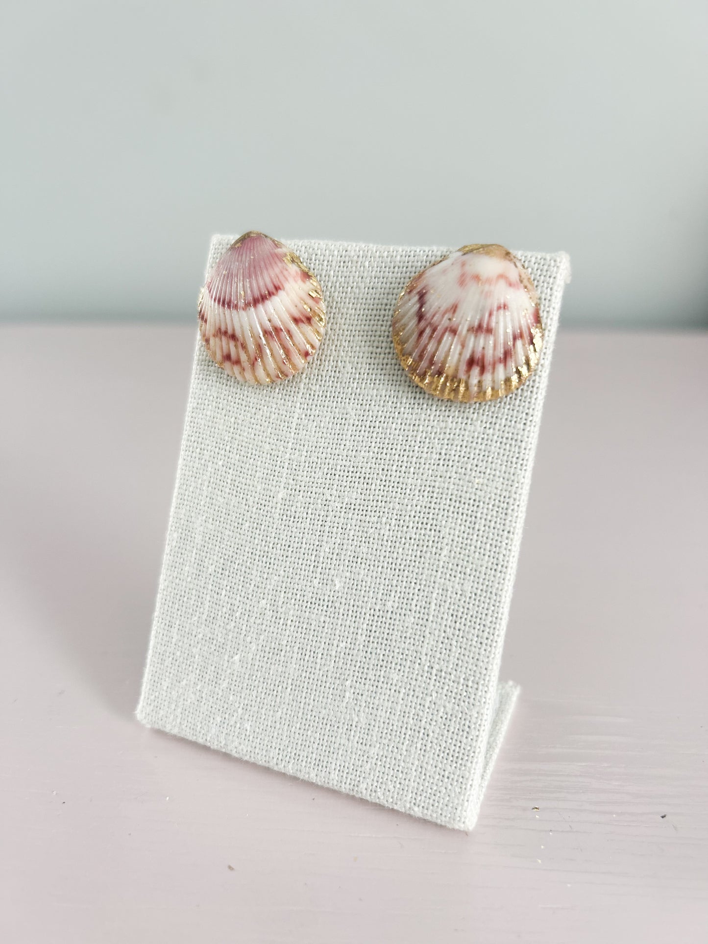 Pink and White Miss Americana Studs