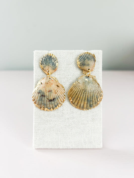 Blue and Yellow Invisible String Earrings