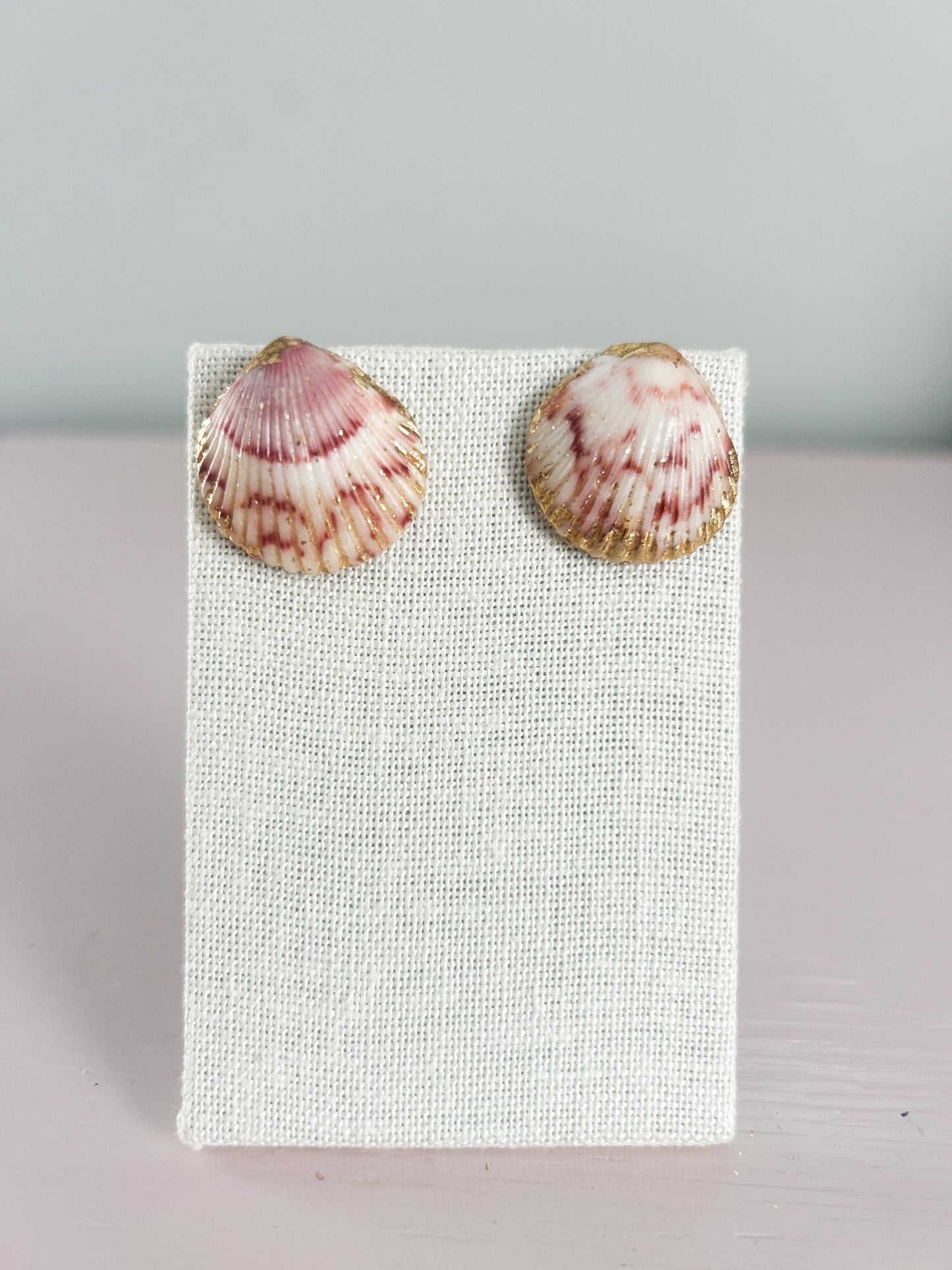 Pink and White Miss Americana Studs
