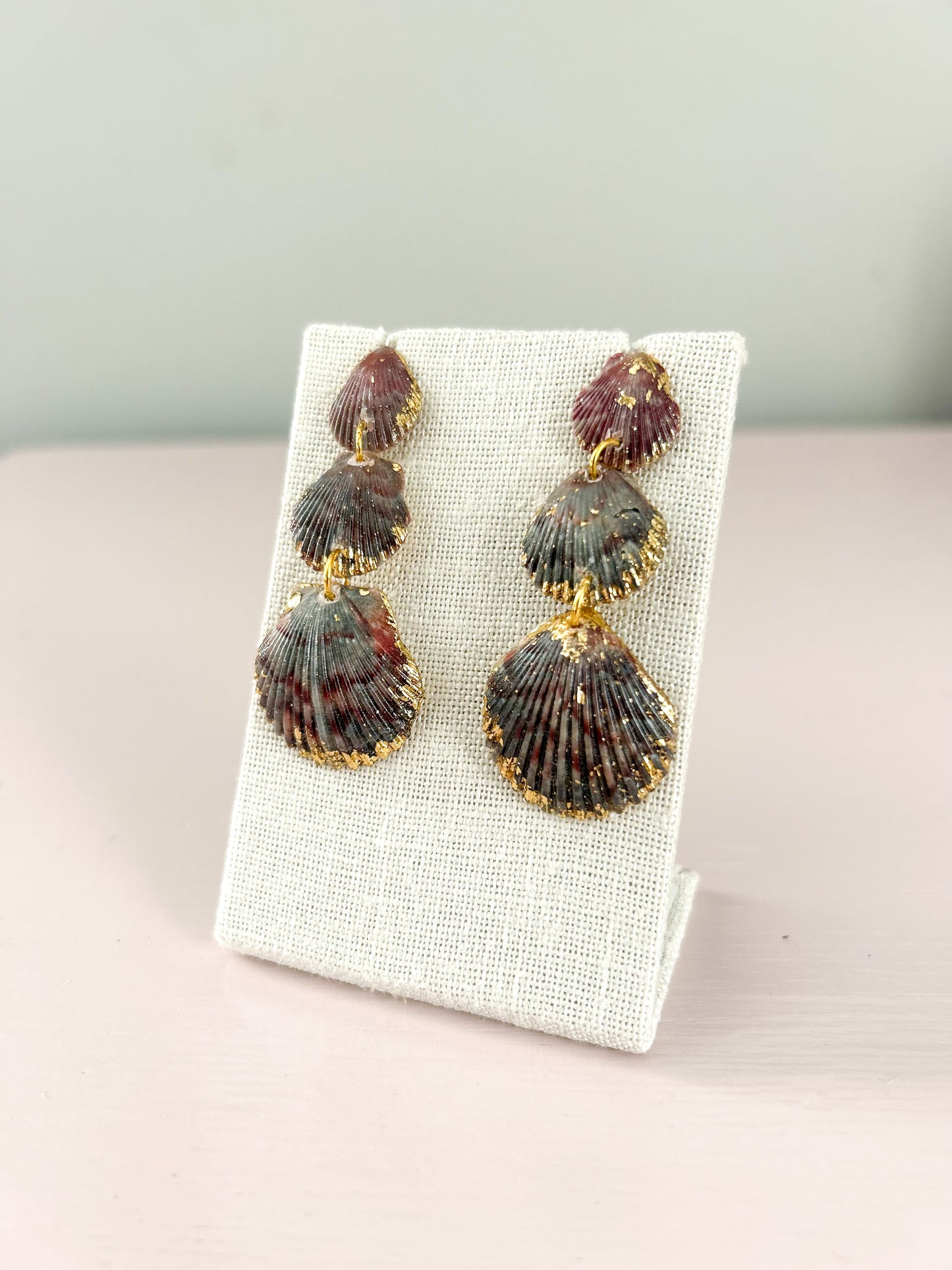 Small Purple and Blue Gorgeous Earrings