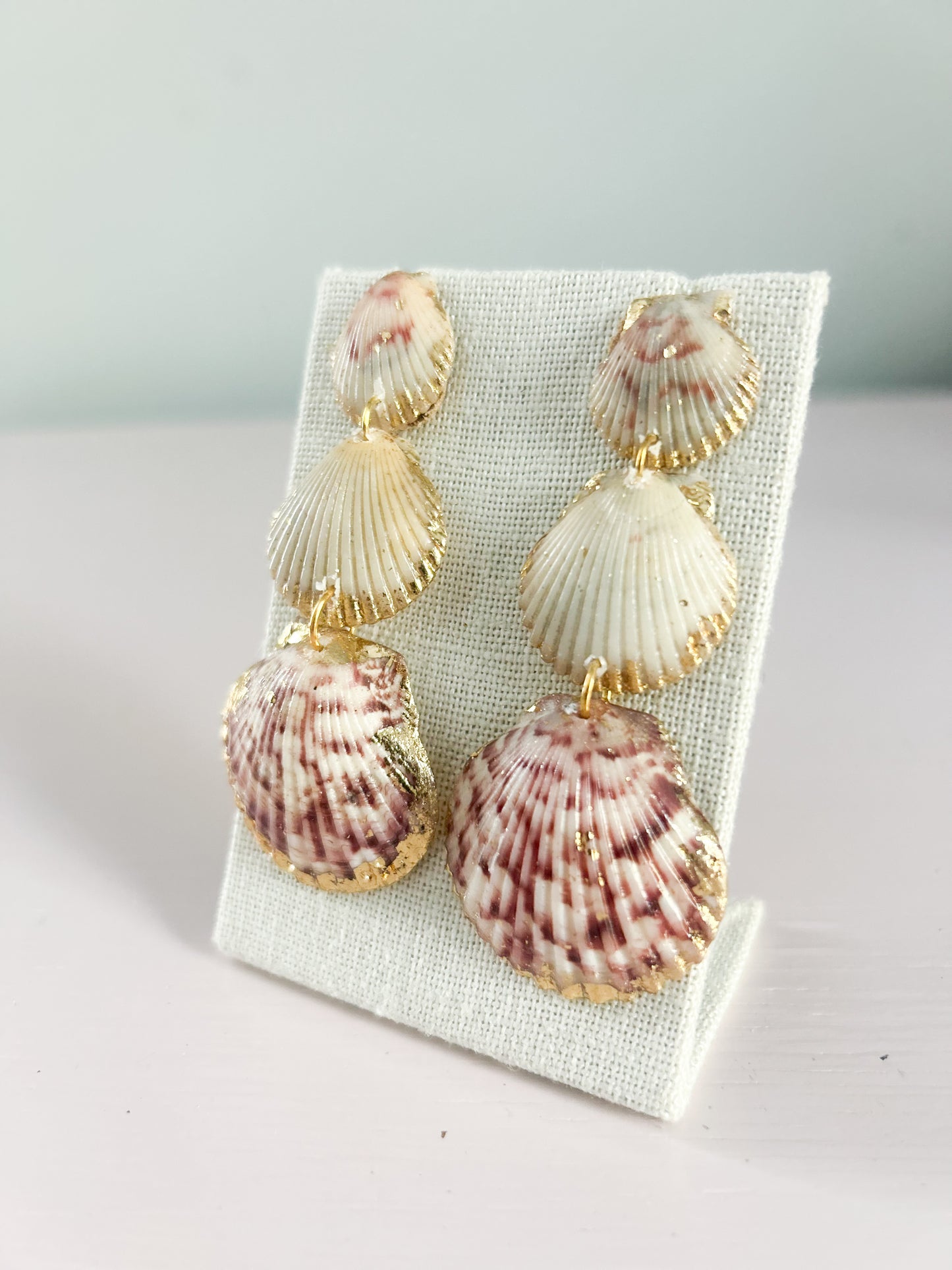 Red and Cream Gorgeous Earrings