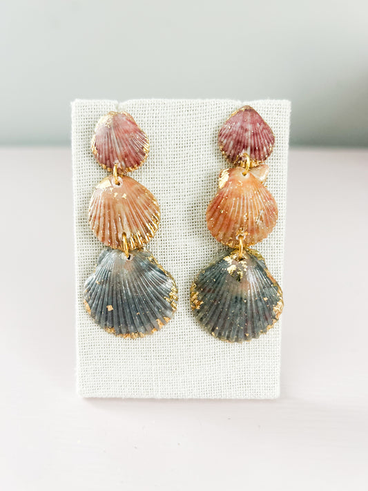 Red, Orange, and Blue Gorgeous Earrings