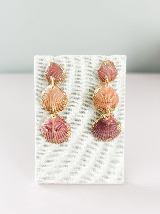 Orange and Pink Gorgeous Earrings