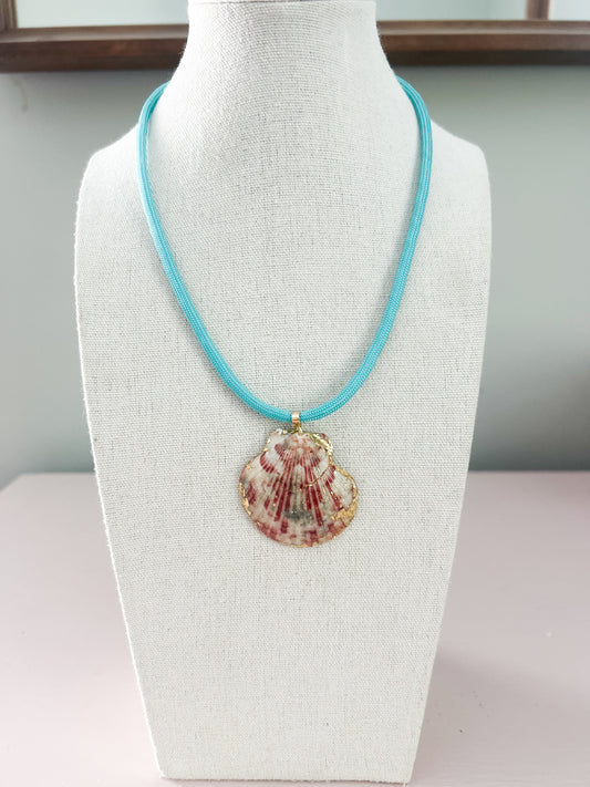 Teal and Red Fate of Ophelia Necklace