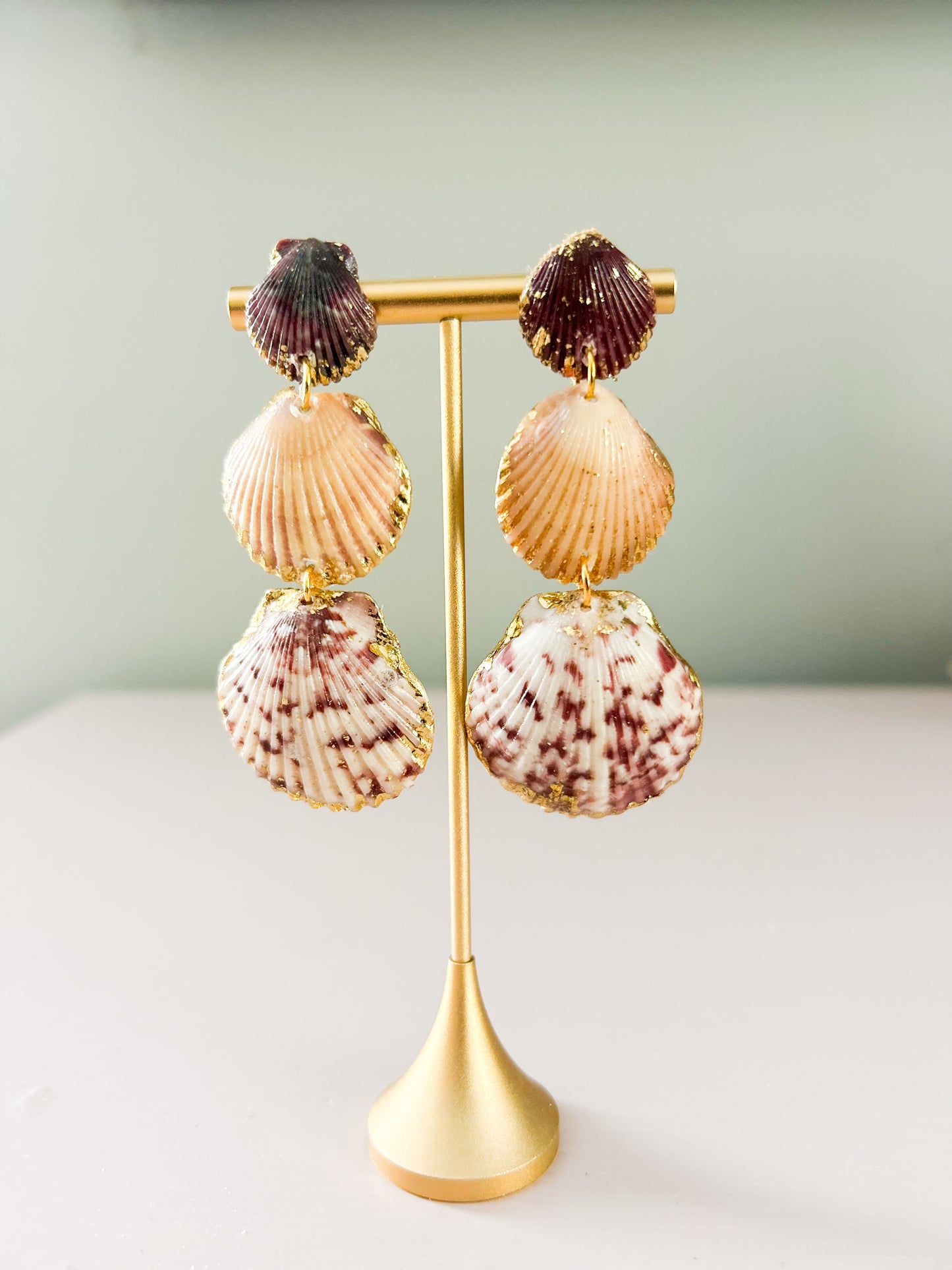 Purple and Orange Gorgeous Earrings