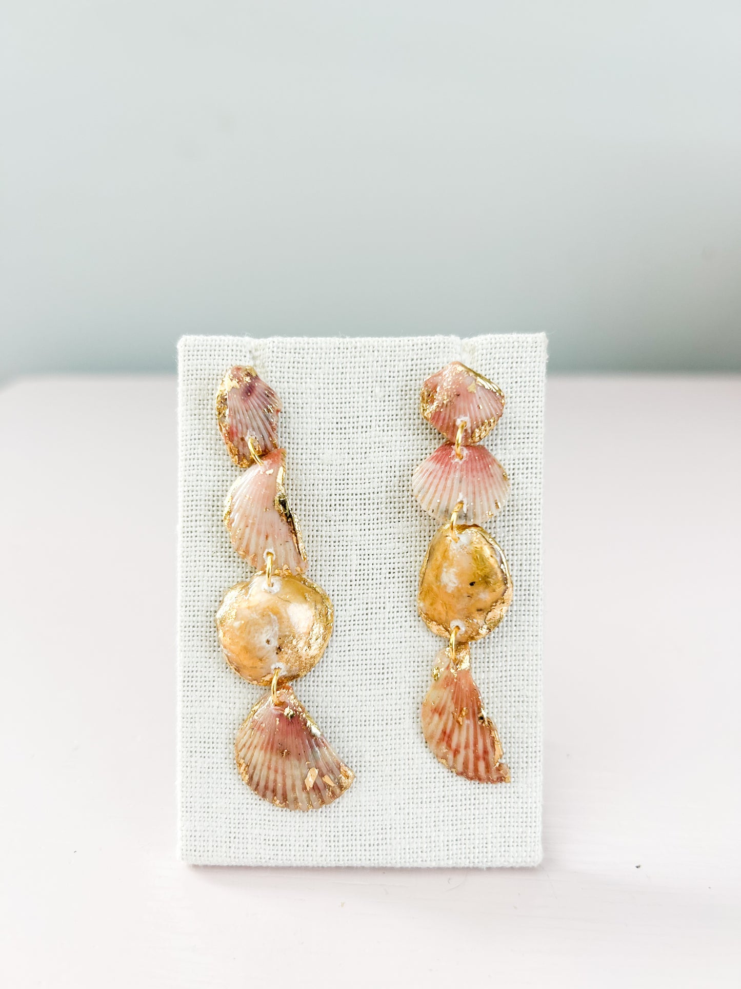 Pink and White All Too Well Stud Dangles