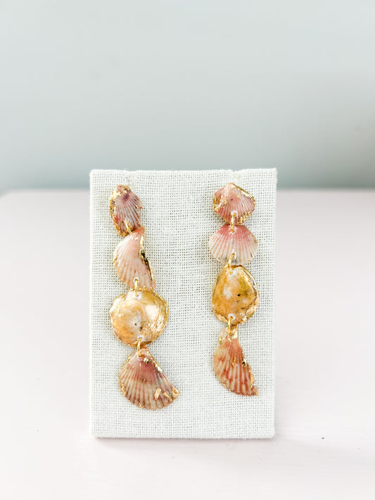 Pink and White All Too Well Stud Dangles