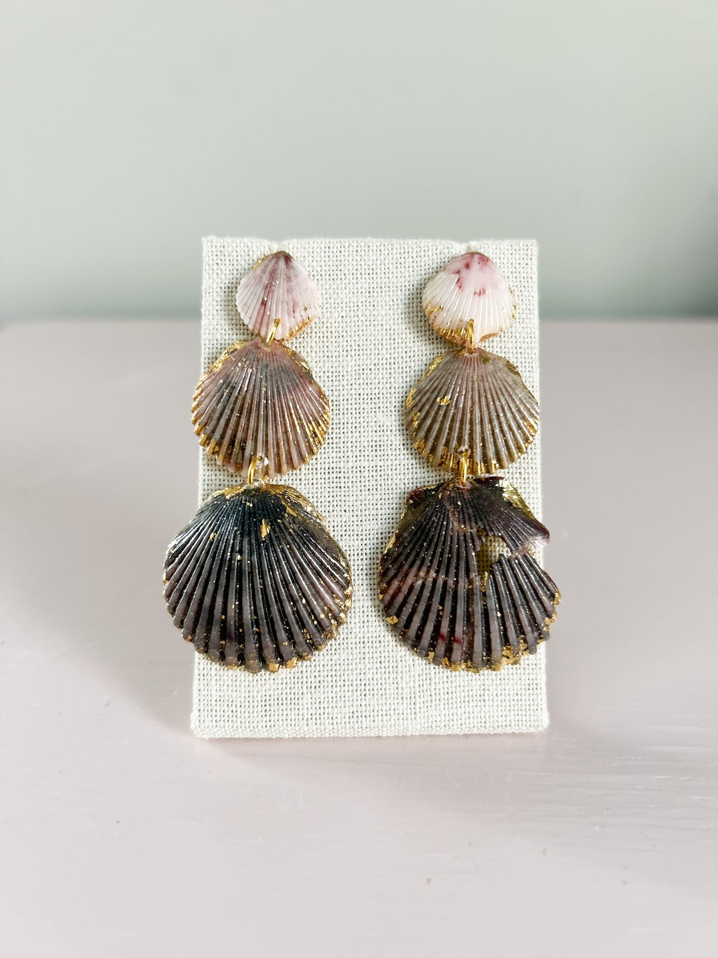 Grey and White Gorgeous Earrings