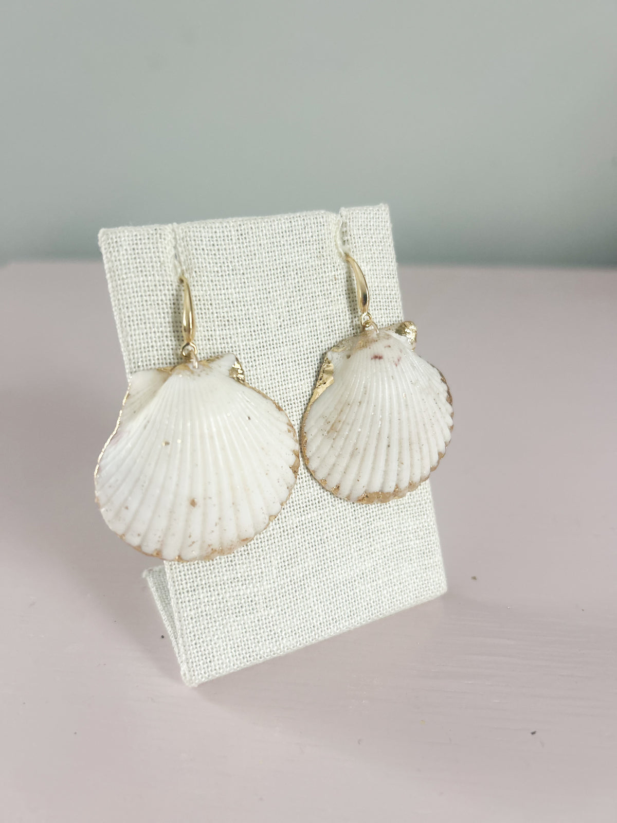 White Miss Americana Hook Earrings