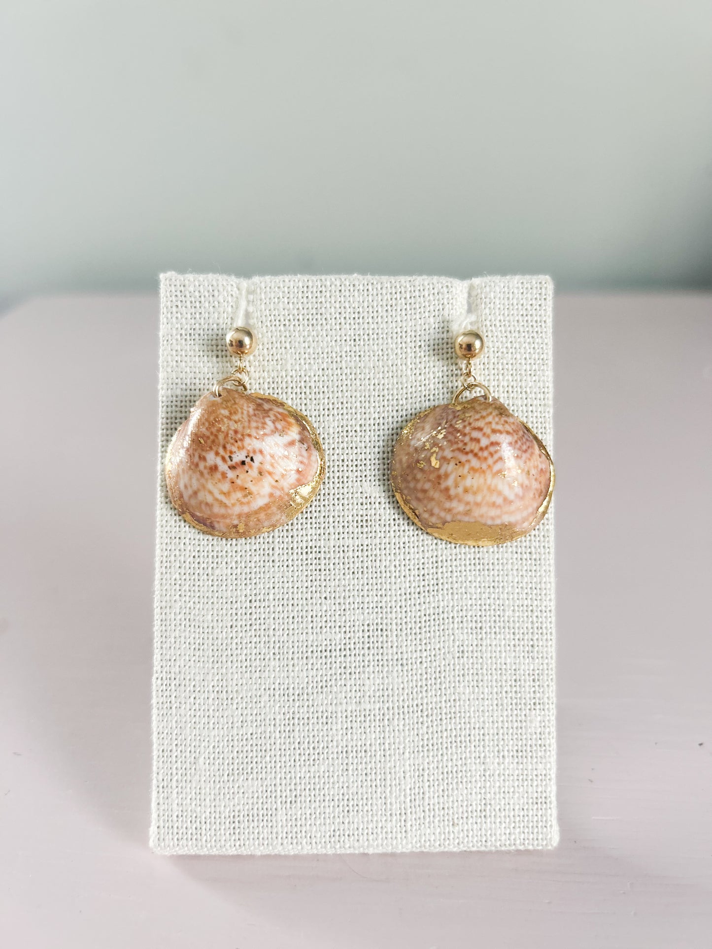 Bittersweet Clam August Dangle Studs
