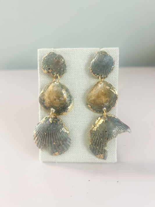 All Too Well Black Stud Dangle Earrings