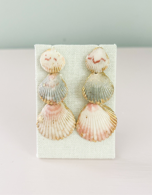 Pink and Grey Medium Gorgeous Earrings