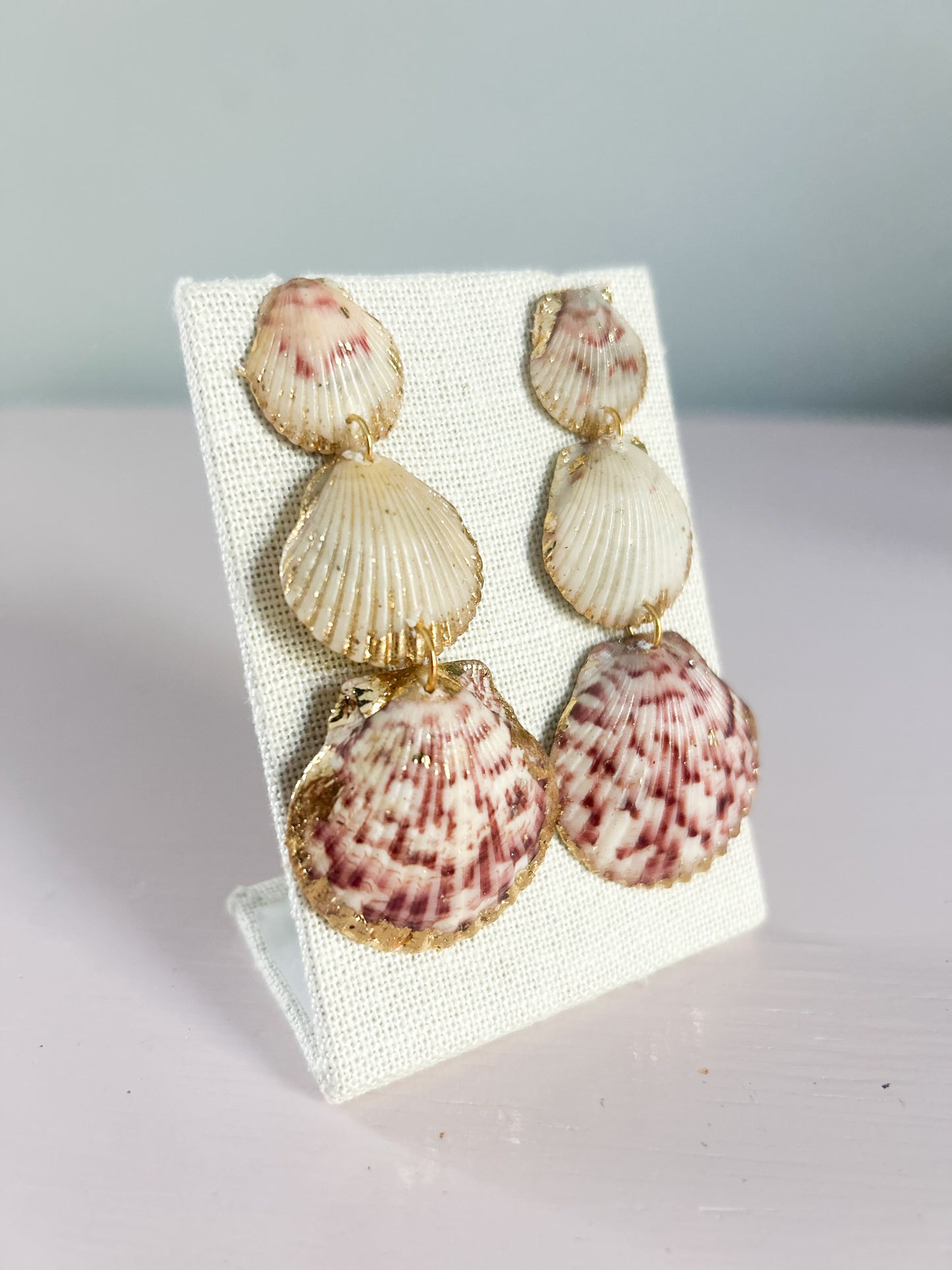 Red and Cream Gorgeous Earrings