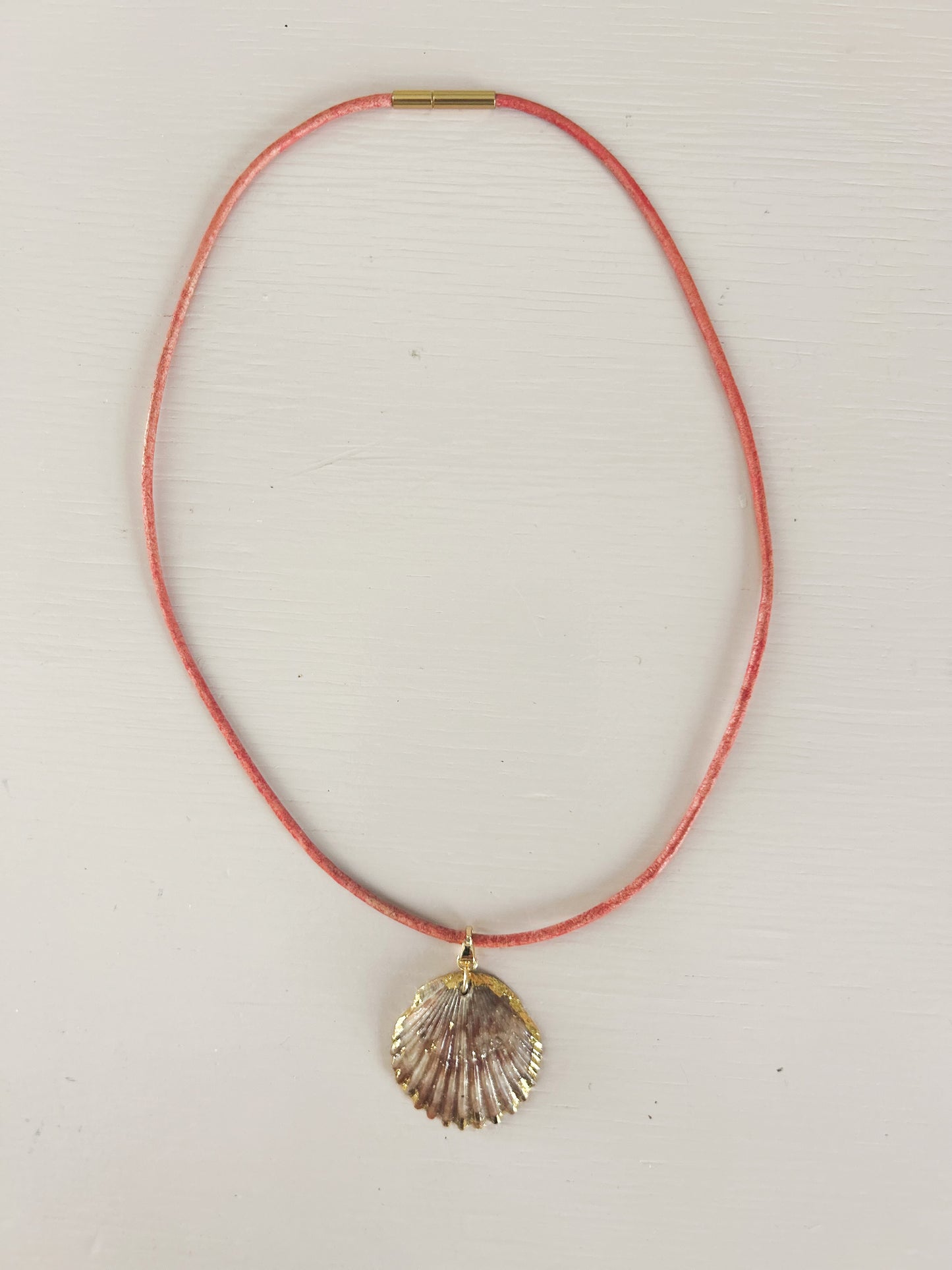 Red Leather Fate of Ophelia Necklace
