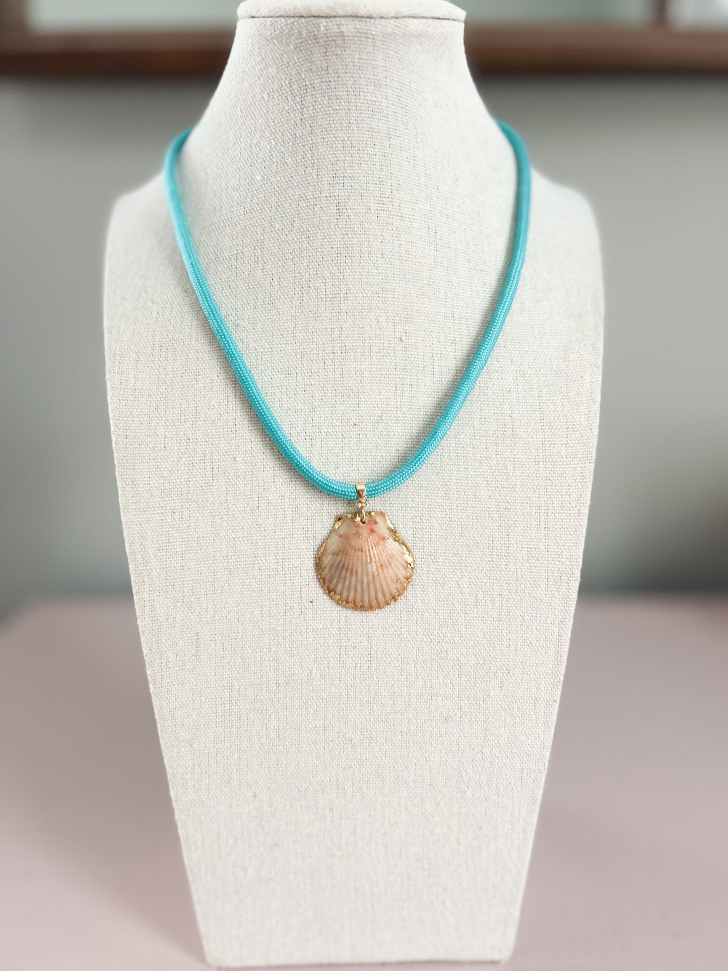 Orange Teal Fate of Ophelia Necklace