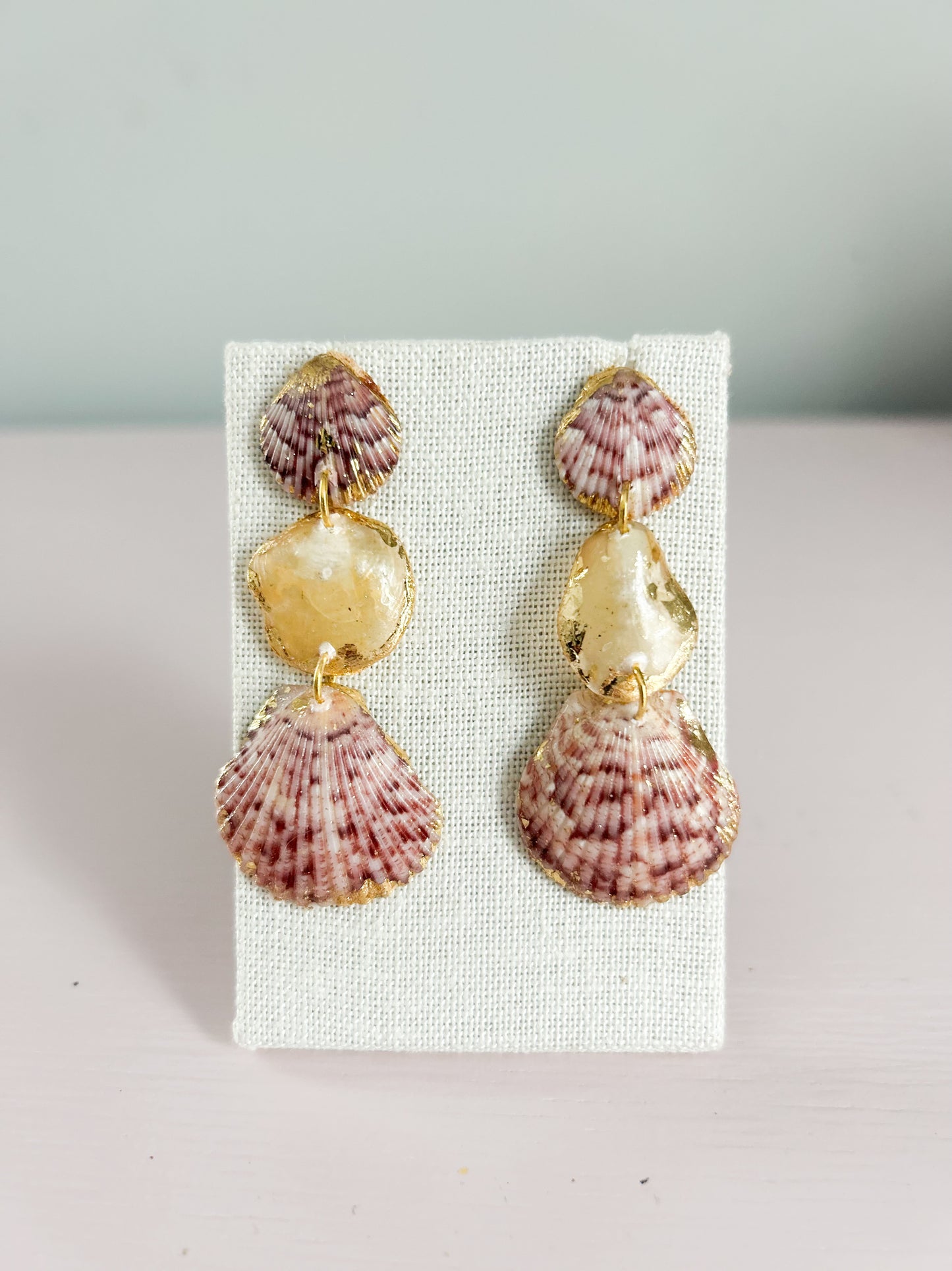 Red and Cream All Too Well Gorgeous Earrings