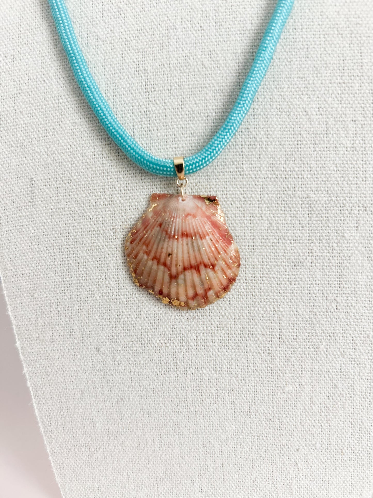 Orange and Red Teal Fate of Ophelia Necklace
