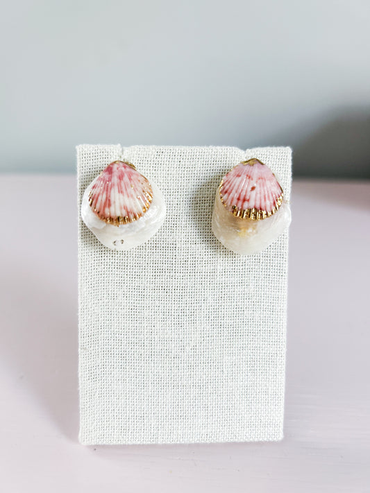 Pink and White All Too Well Stud