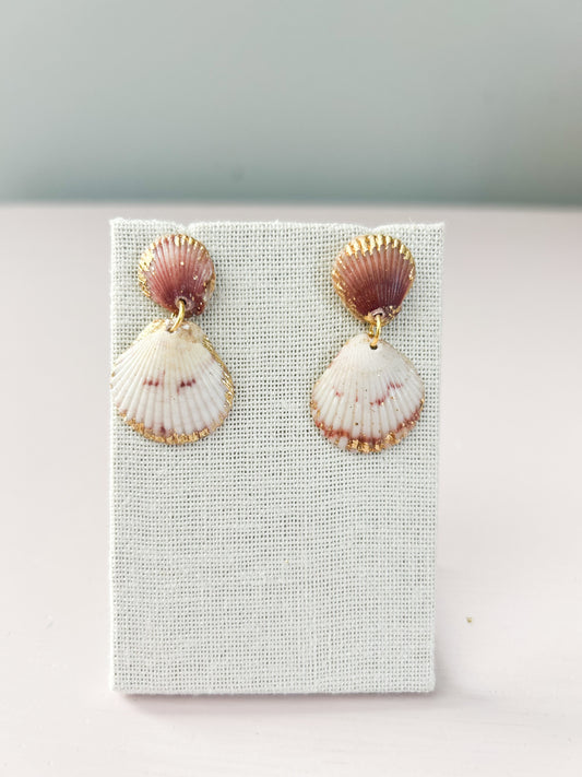 Pink and White Small Gorgeous Earrings