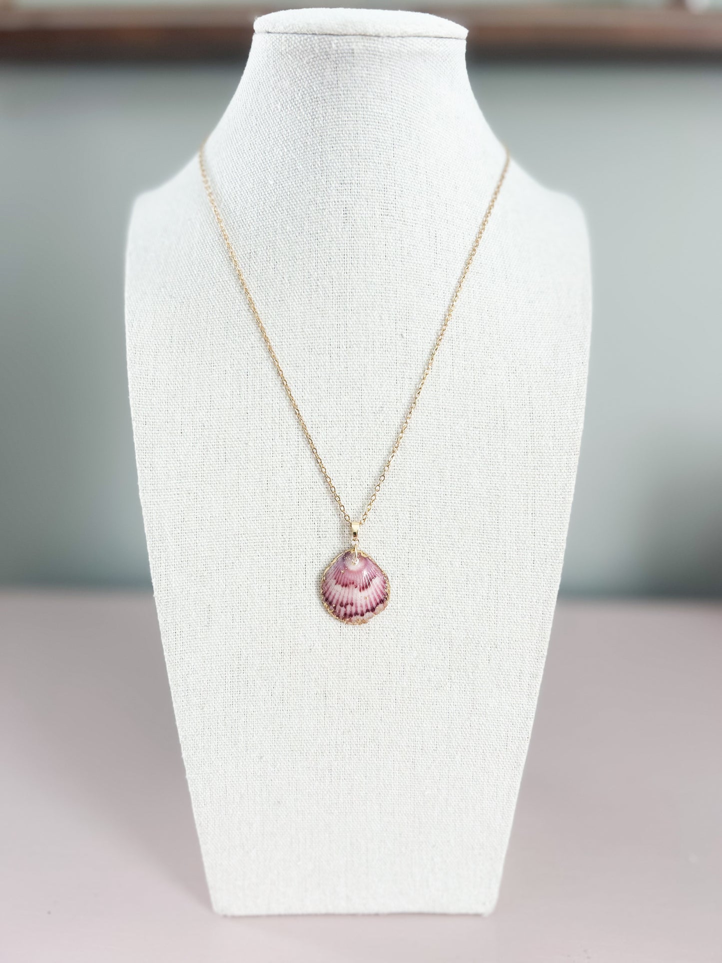 Pink Scallop Shell Call It What You Want Chain