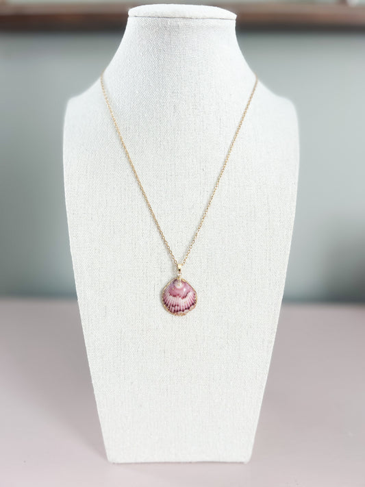 Pink Scallop Shell Call It What You Want Chain