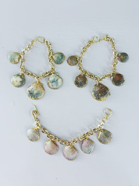 Multi Shell Charm Bracelet