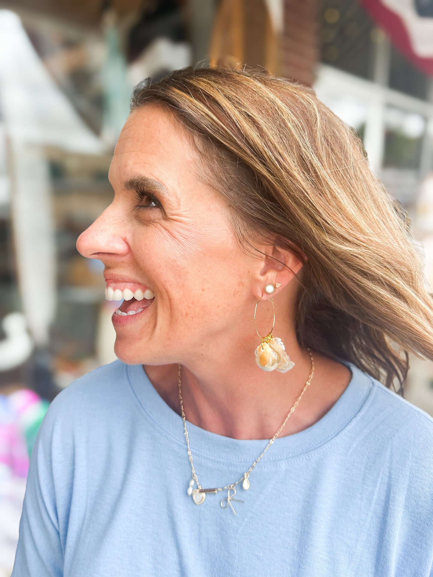 Jingle Shell All Too Well Hoop Earrings