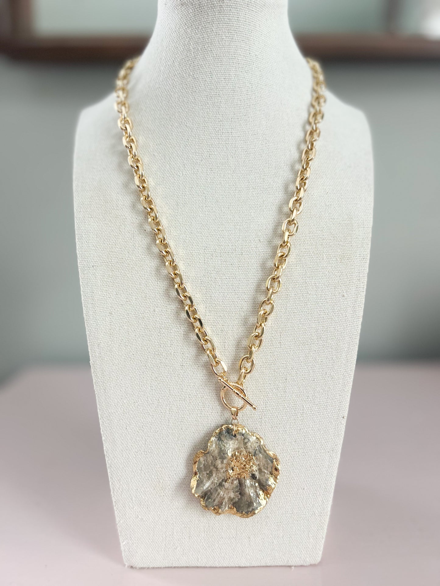 Reversible Wavy Shell Call It What You Want Necklace