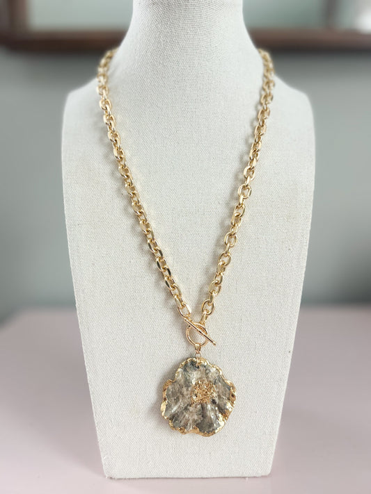 Reversible Wavy Shell Call It What You Want Necklace