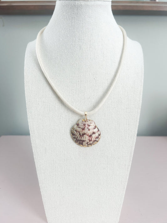 Maroon and Cream Fate of Ophelia Necklace