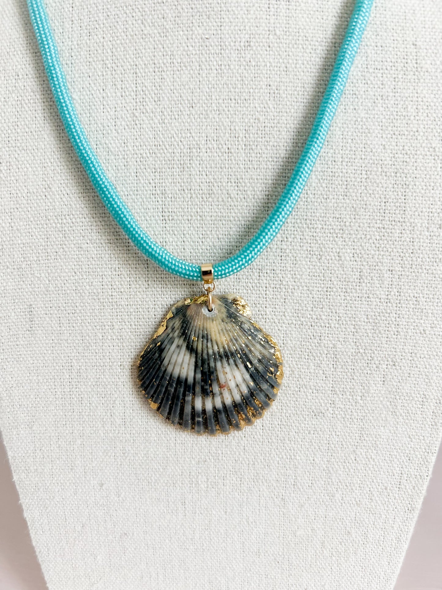 Black and Tan Teal Fate of Ophelia Necklace