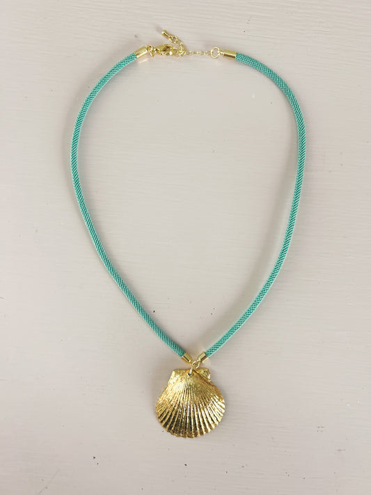 Teal Fate of Ophelia Cord Necklace