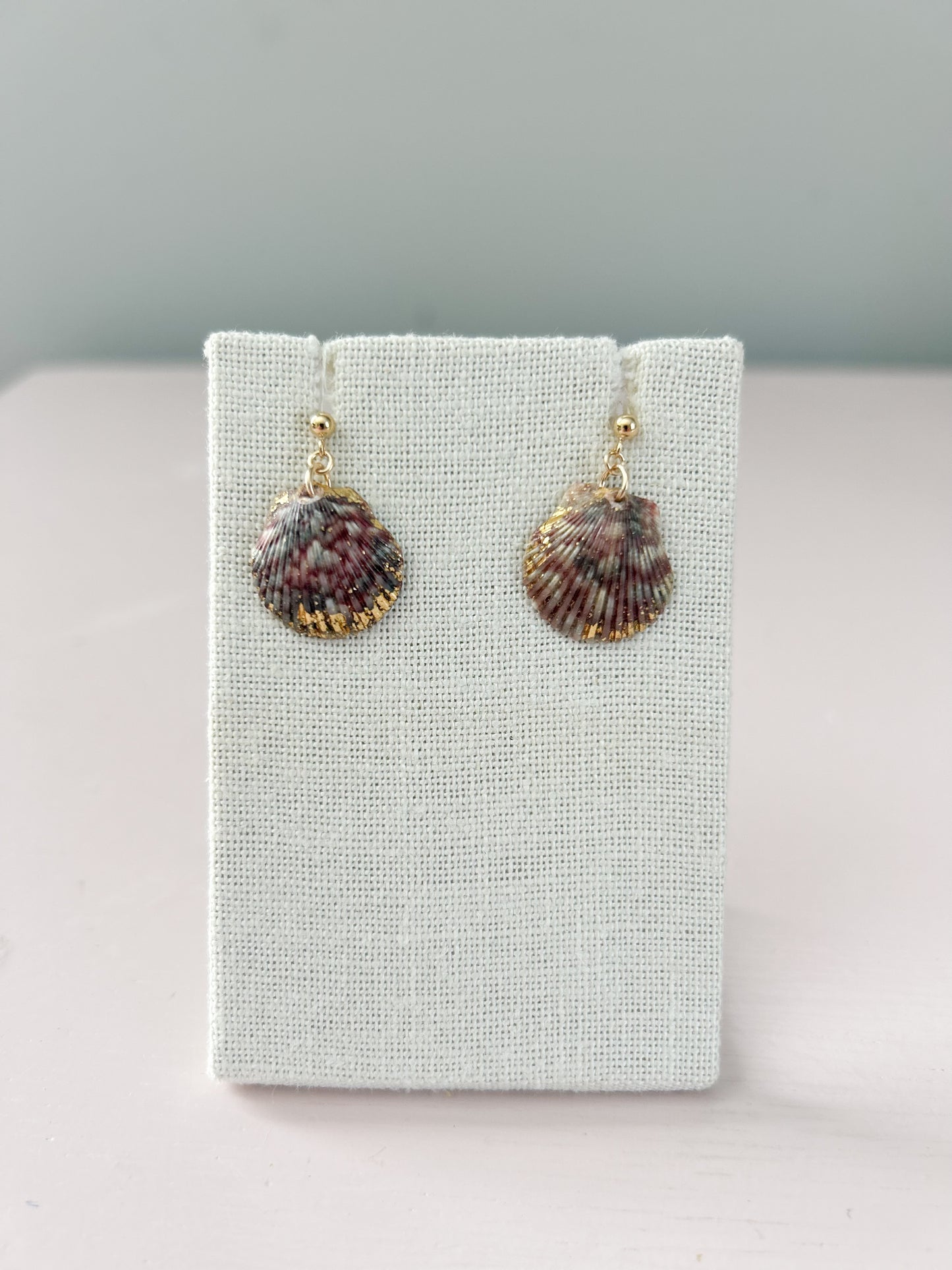Purple and Grey Ball Stud Miss Americana Earrings