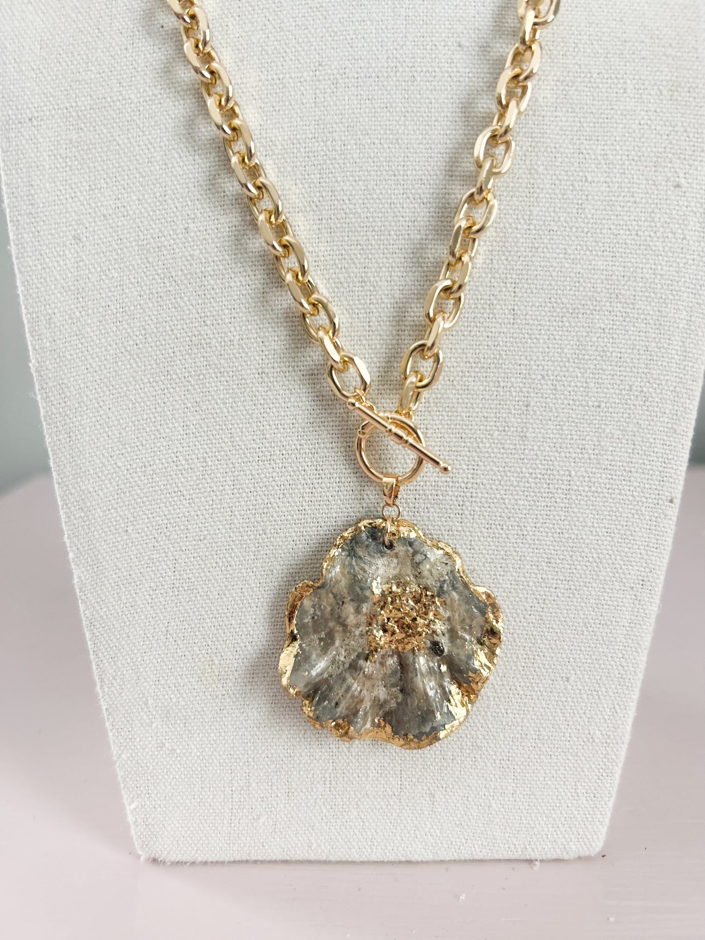 Reversible Wavy Shell Call It What You Want Necklace
