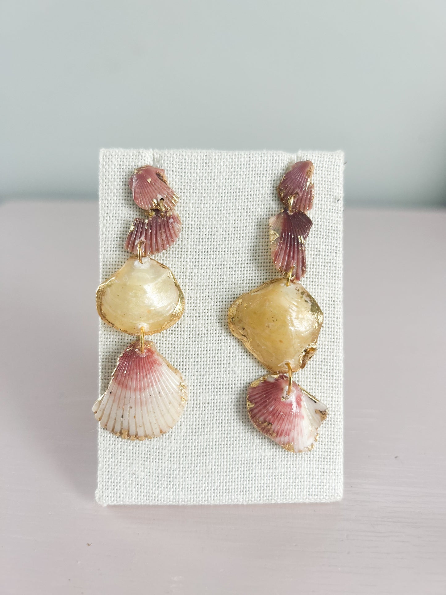 Maroon Ombré All Too Well Stud Dangles